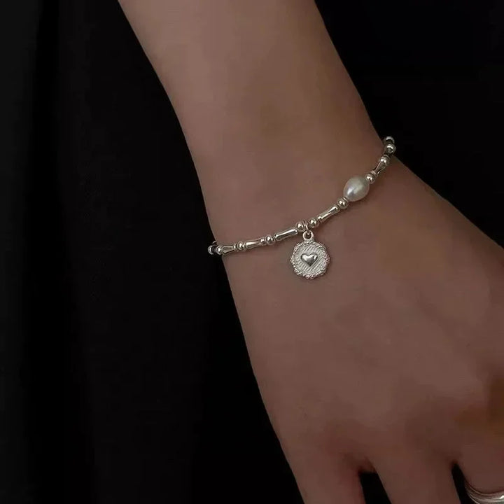 Heart Bracelet | Mother of Pearl