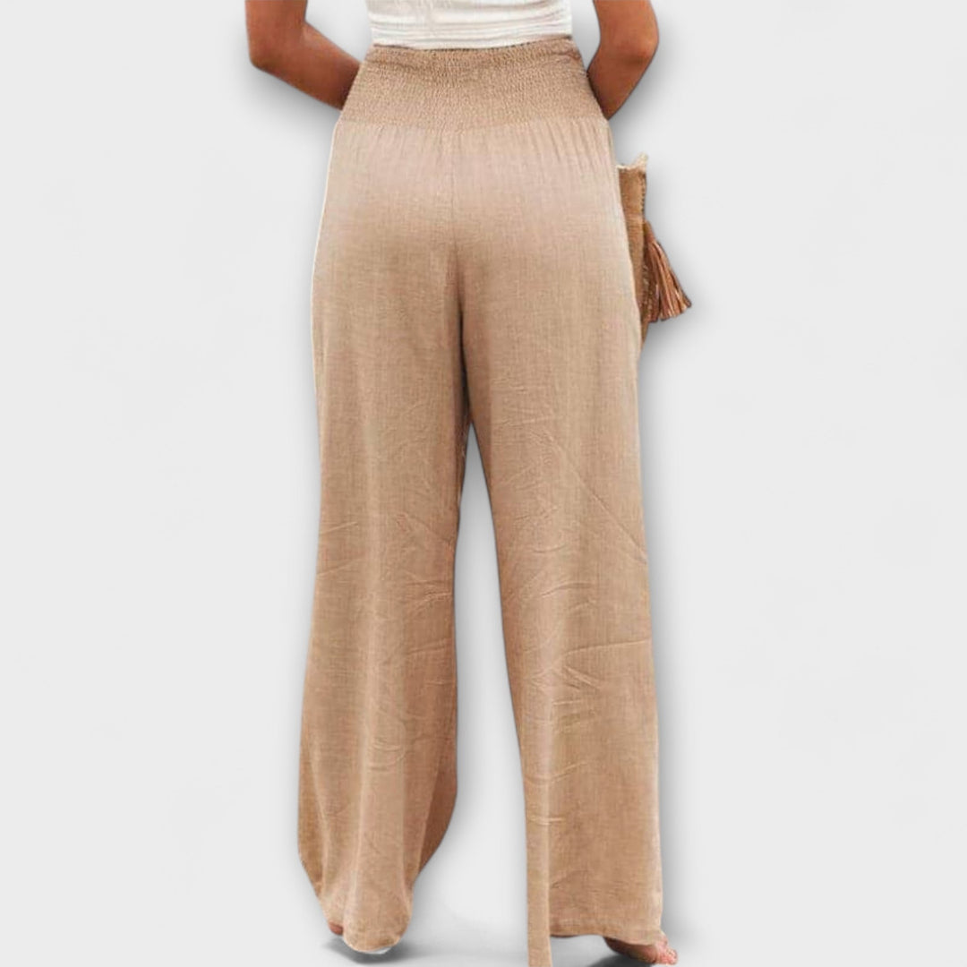 Thearya - Wide Linen Pants Auroraässige