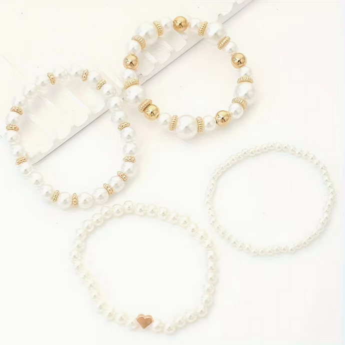 Quattro Pearl Bracelet Set | Perlume