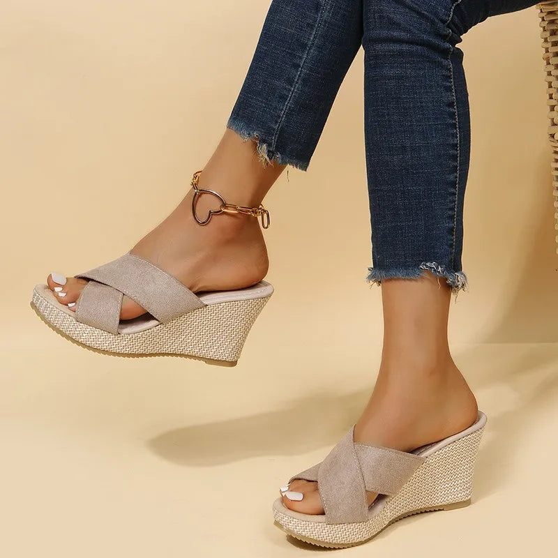 Jewel - Chic Wedge Heel Sandals