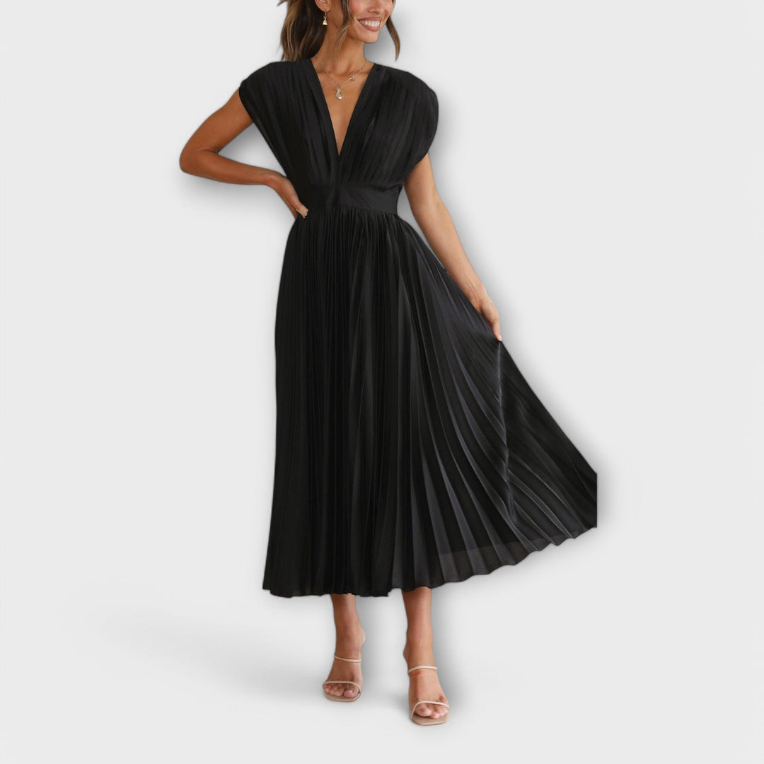 Aurora - Stylish Pleated Dress