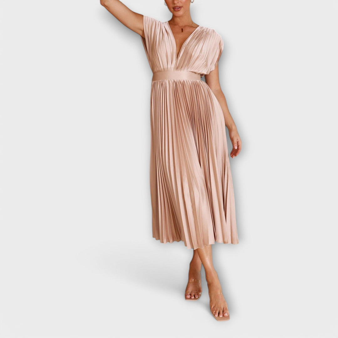 Aurora - Stylish Pleated Dress