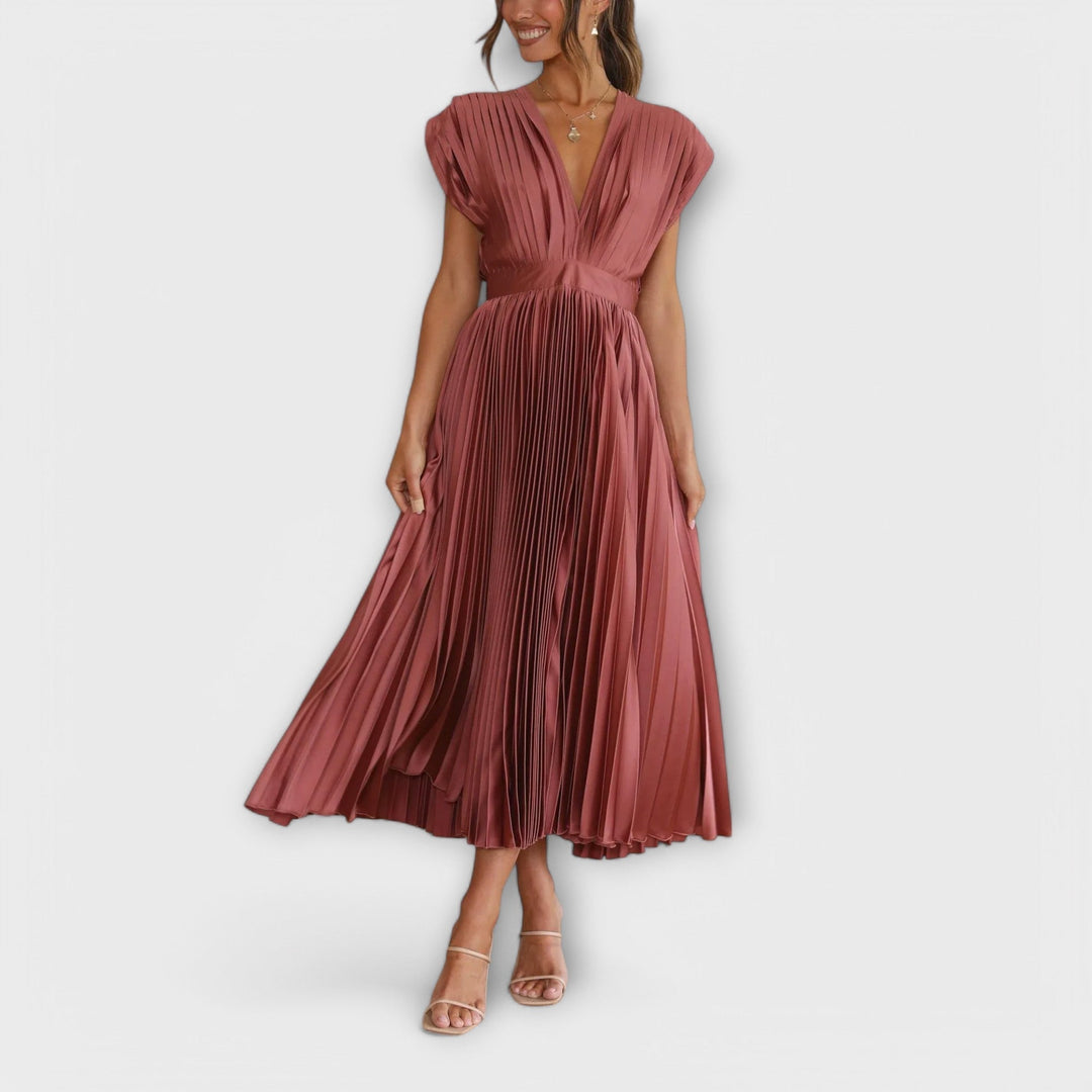 Aurora - Stylish Pleated Dress