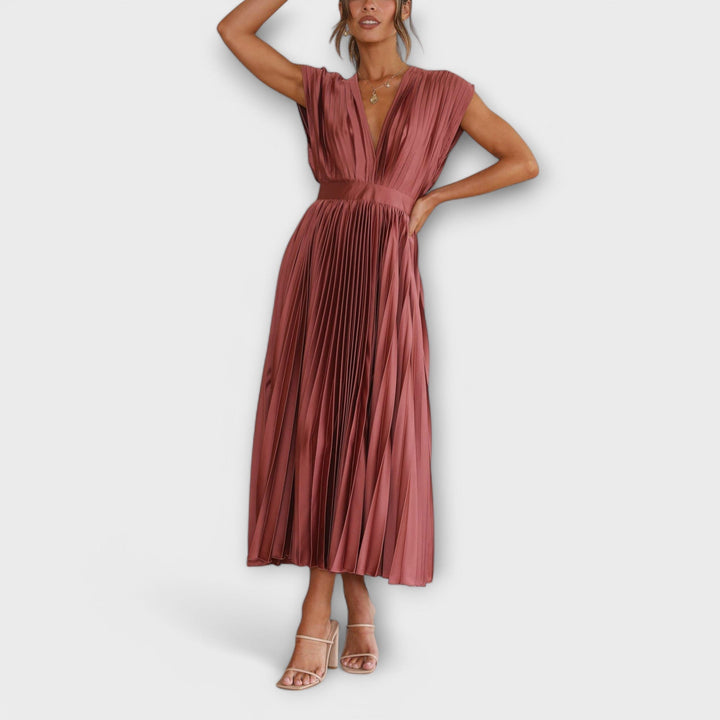 Aurora - Stylish Pleated Dress