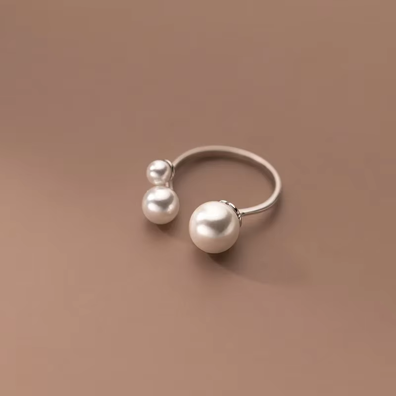 Versatile Adjustable Triple Freshwater Pearl Ring