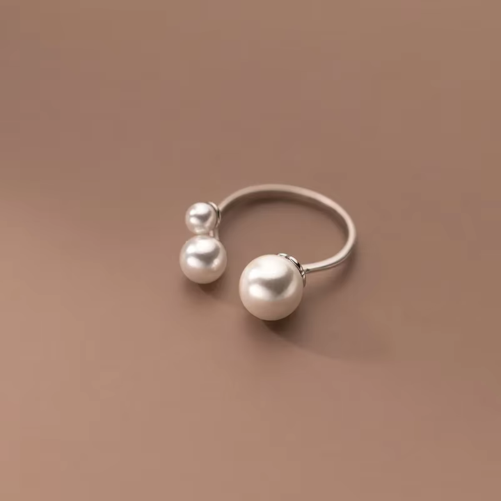 Versatile Adjustable Triple Freshwater Pearl Ring