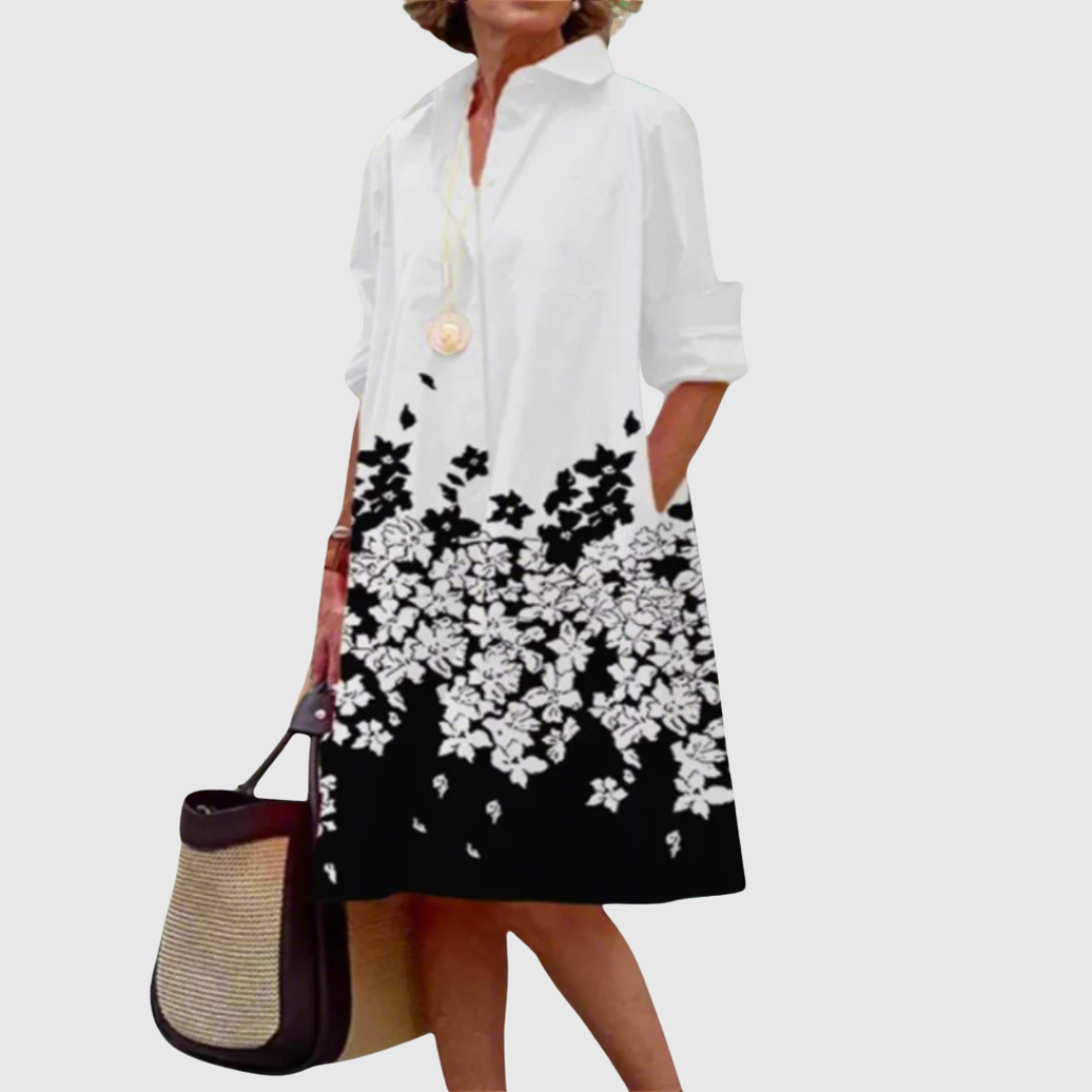 Calla | Elegant Floral Midi Dress