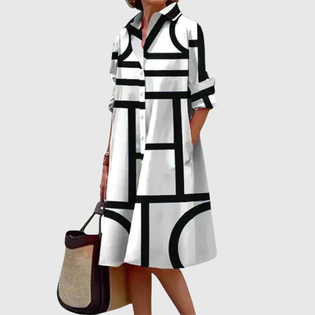 Soreya | Everyday Geometric Midi Dress