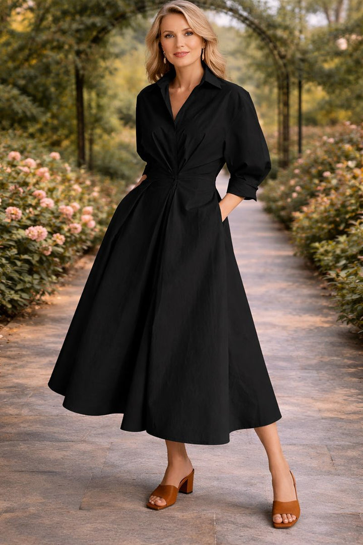 Monroe | Wrap-Front Flowing Maxi Dress