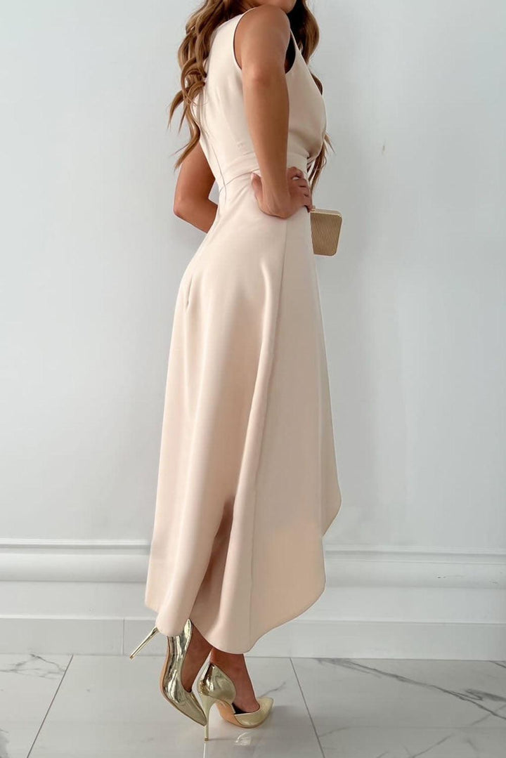 Carmel | Elegant Wrap Dress with a V-Neckline
