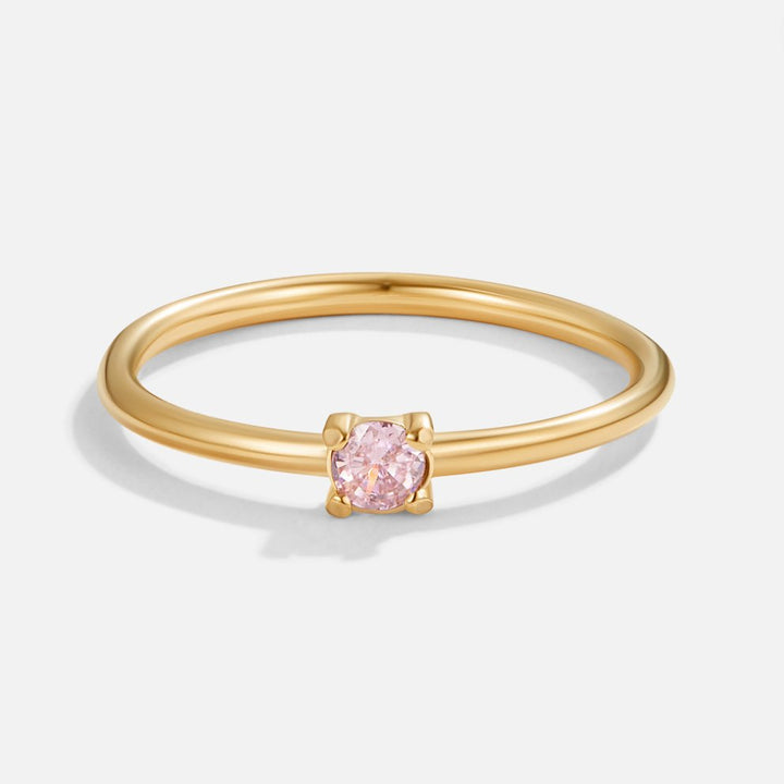Gold Rings Featuring Birthstones