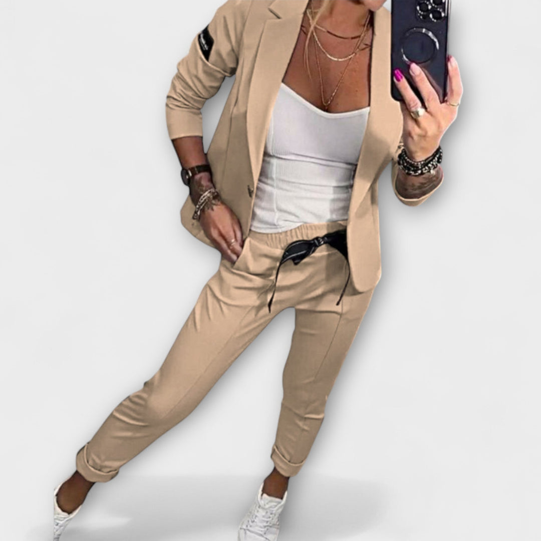Malou - Coordinated Set of Top, Jacket, and Pants