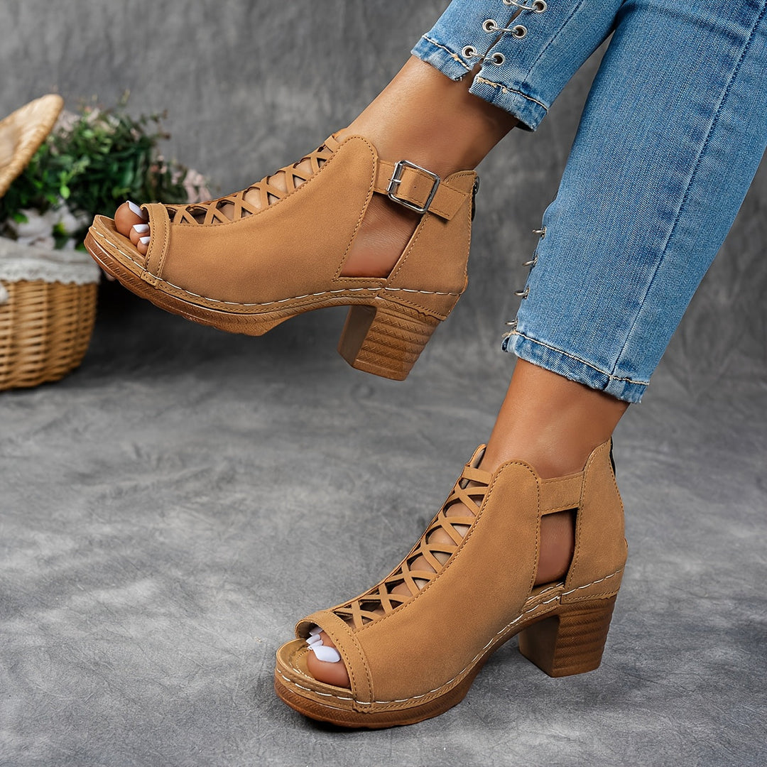 Nessa™ Heeled Sandals in Lattice