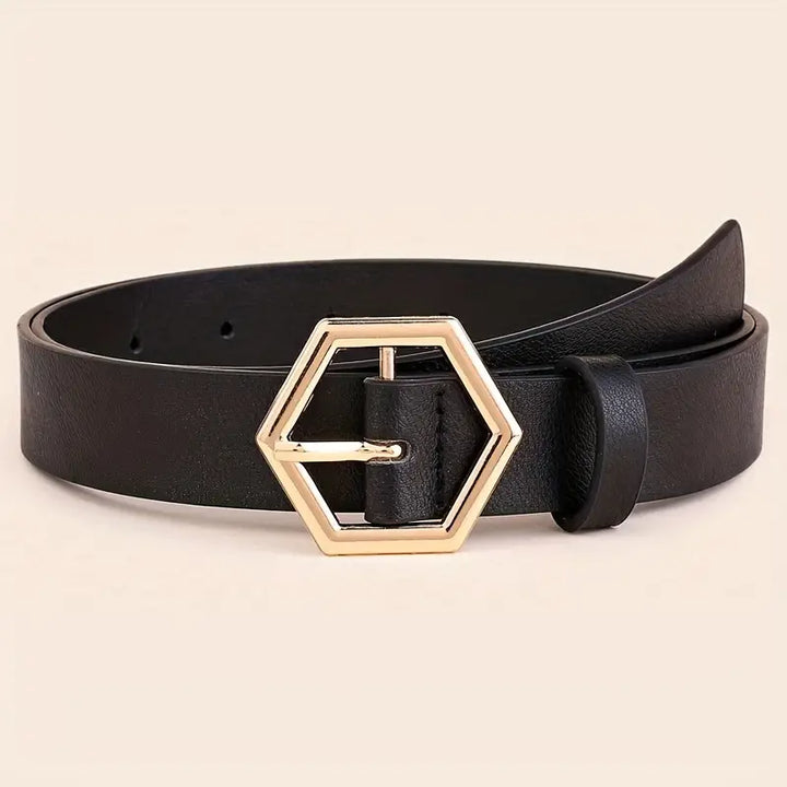 Fine Line - Classic Women's Belt Made of Genuine Leather