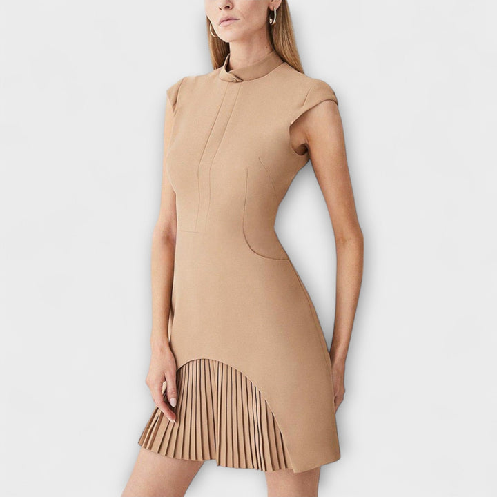 Elowen – Mini Dress in Military-Inspired Patchwork