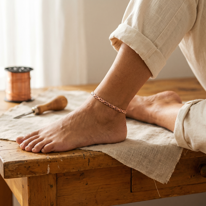 Vera's Wrap Copper Anklet
