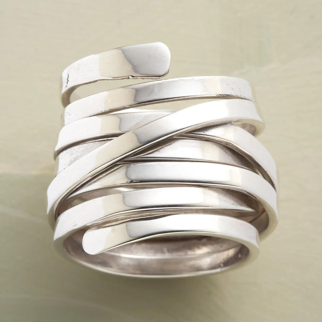 Bliss - Retro Chunky Silver Ring