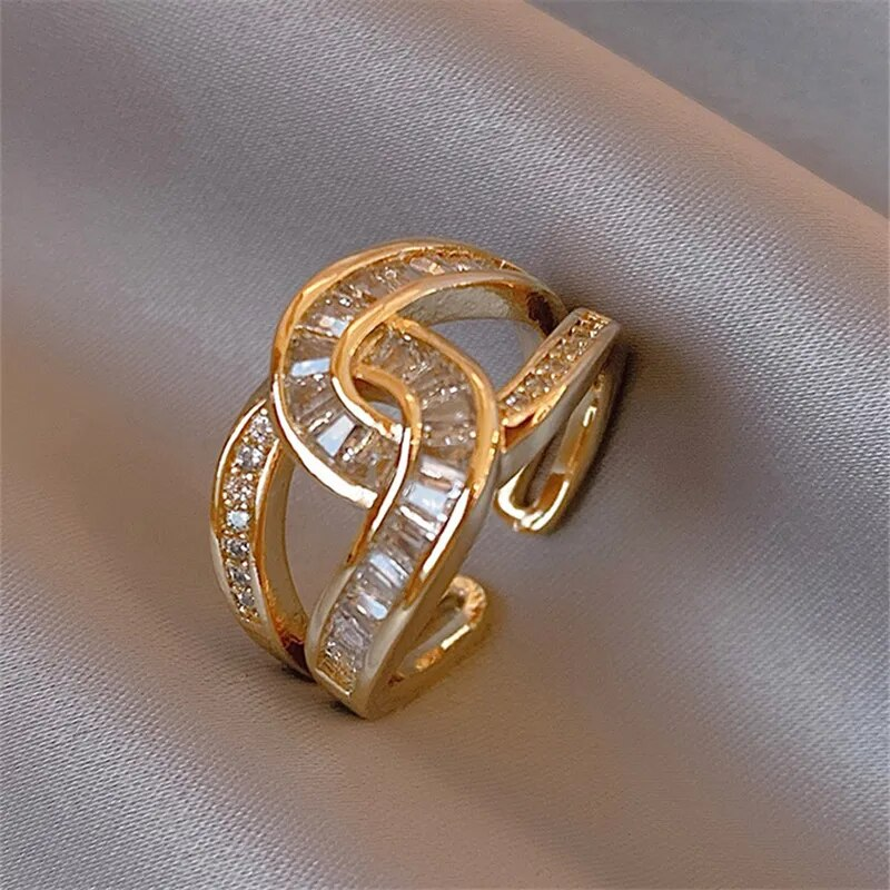 Unity - Elegant Adjustable Knotted Ring