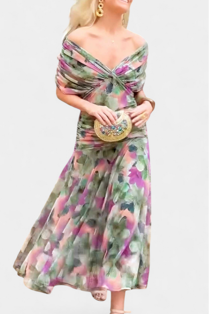 Evira - Elegant Off-Shoulder Dress