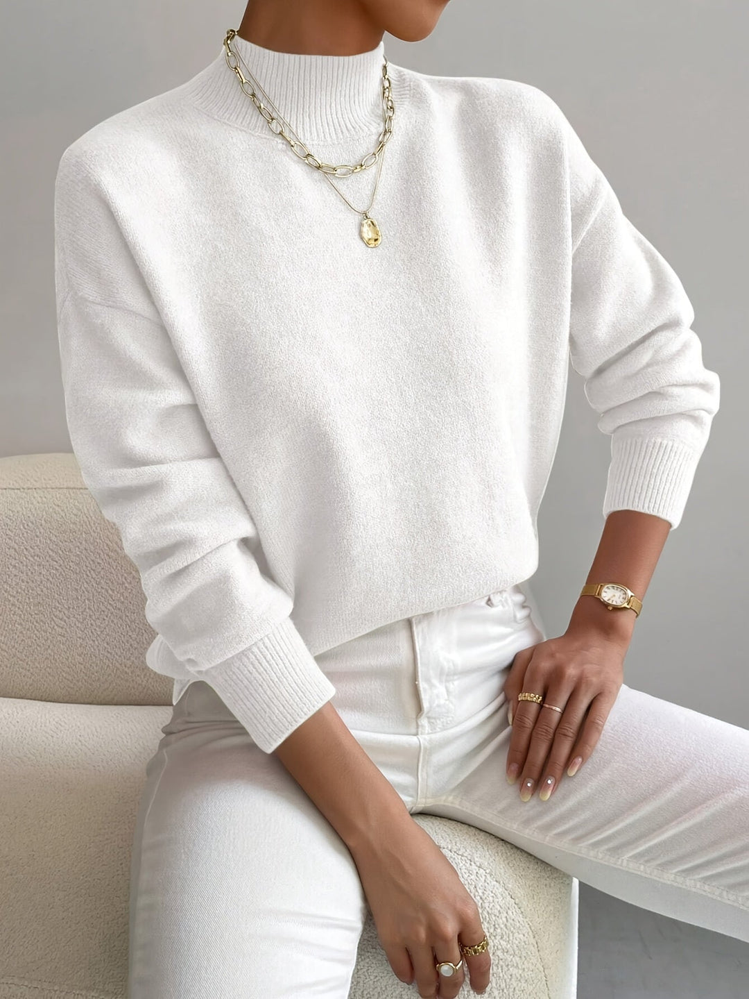 Vionne™ | High Neck Sweater