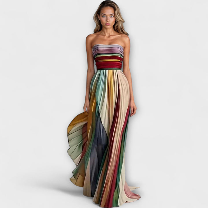 Flora - Long Premium Fabric Dress