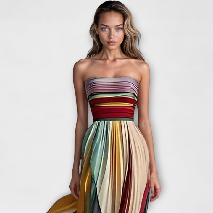 Flora - Long Premium Fabric Dress